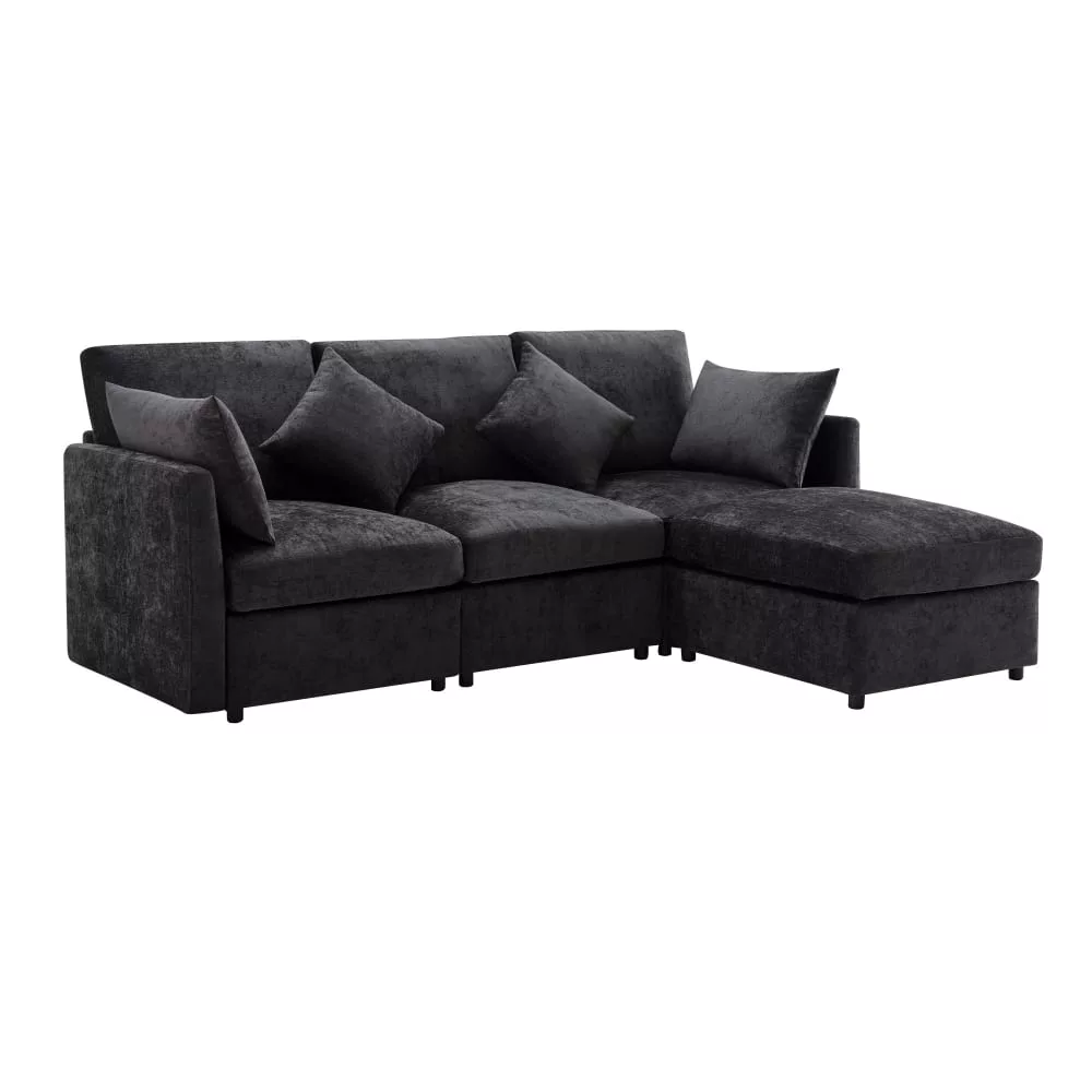 Canapé modulaire en chenille