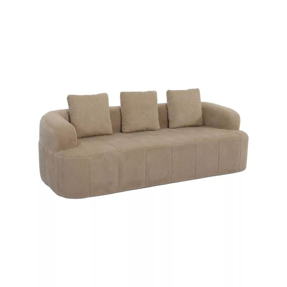 Canapé compressé 3 places tissu – Nelio