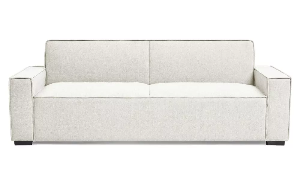 Canapé convertible clic-clac 3 places Pikado Tissu effet lin