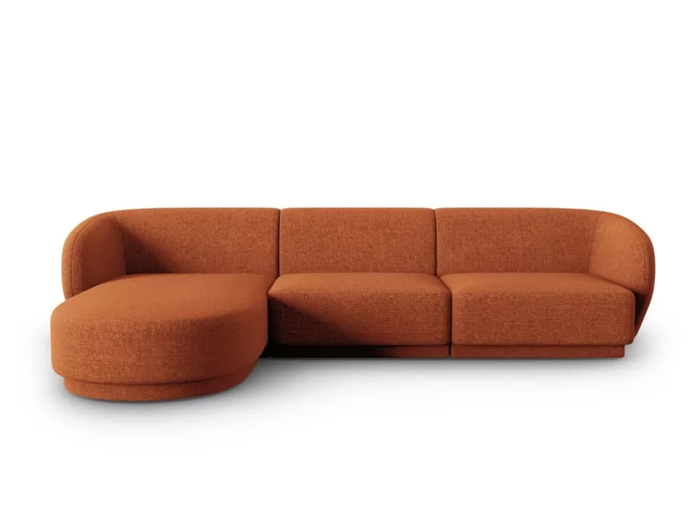 Canapé d'angle modulable 4 places en chenille