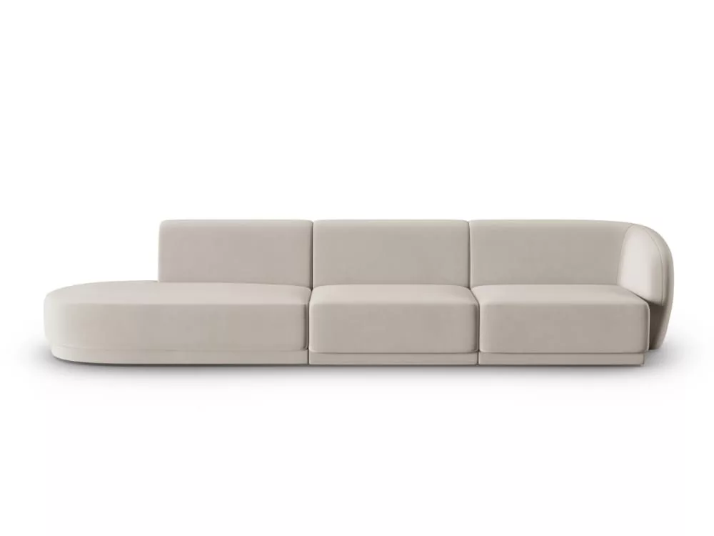 Canapé modulable 4 places en velours