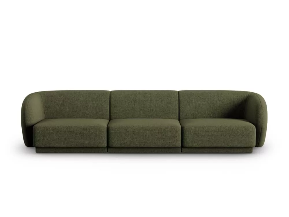 Canapé modulable 3 places en tissu chenille