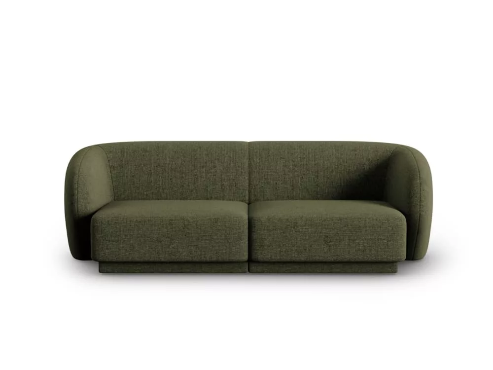 Canapé modulable 2 places en tissu chenille