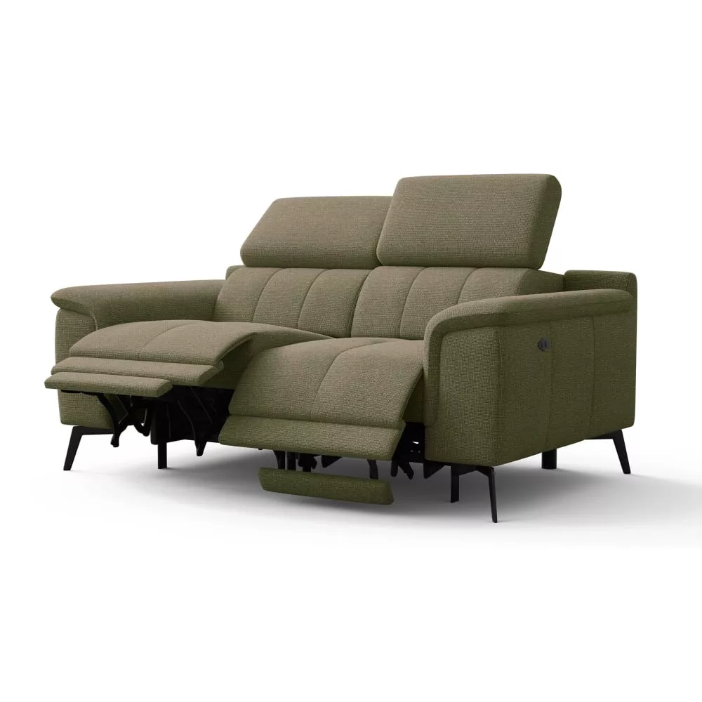 Canapé 2 places avec 2 fonctions relax et appuie-tête réglables