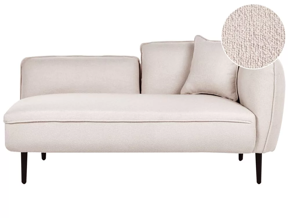 Chaise longue côté bouclé