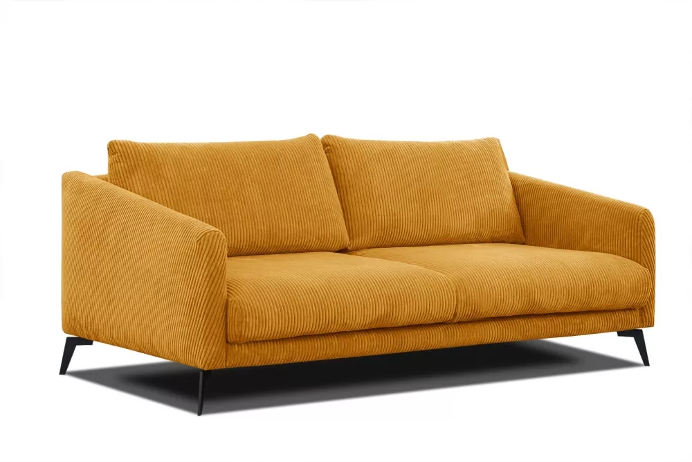 Canapé xxl 3 places tissu safran