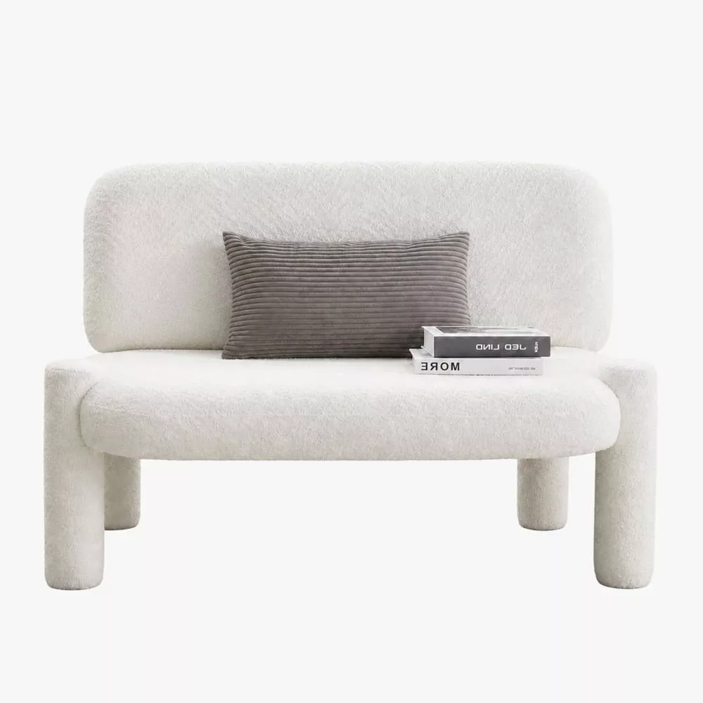 Danita canapé 2 places design effet peau de mouton
