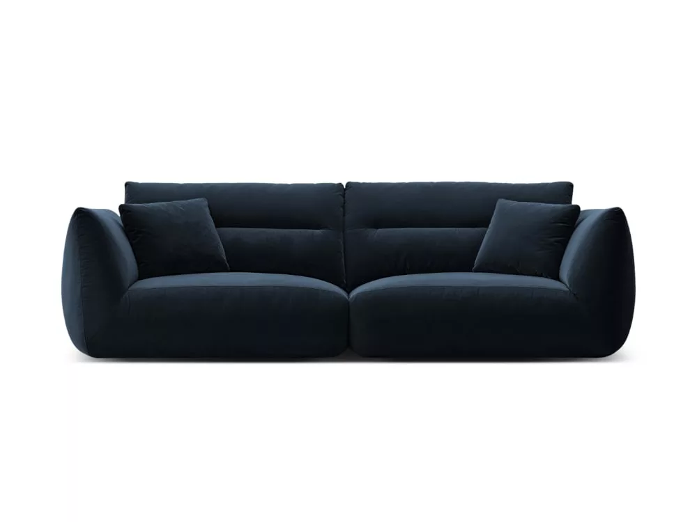 Canapé modulable 4 places en velours roi