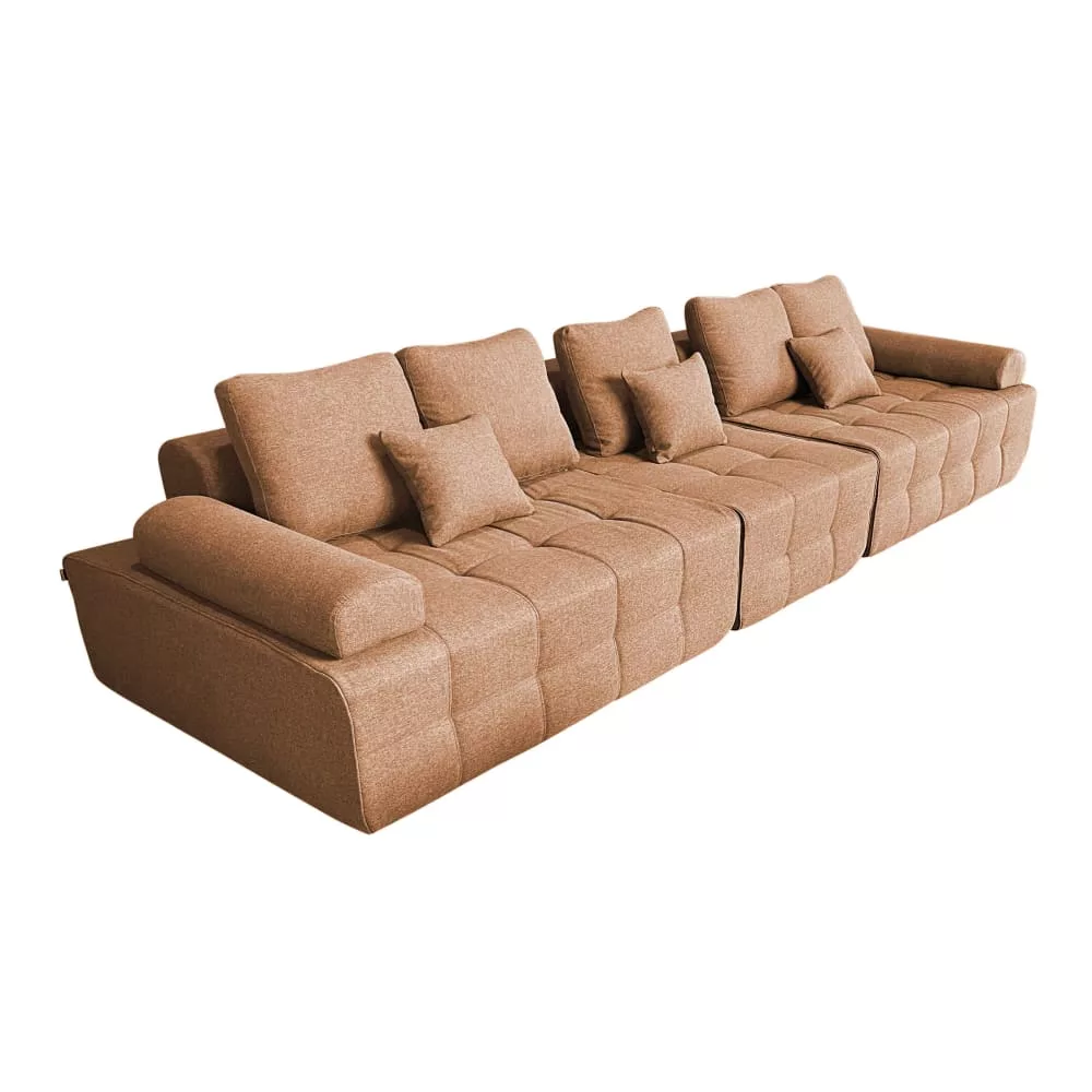 Canapé modulable 5 places en tissu l 365 cm