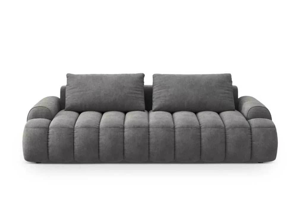 Canapé convertible avec coffre de rangement 4 places en velours