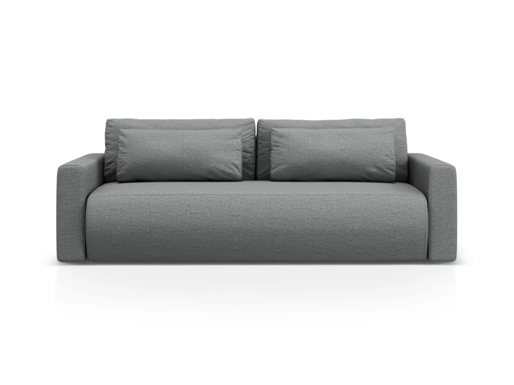Canapé convertible 3 places avec coffre en tissu structurel