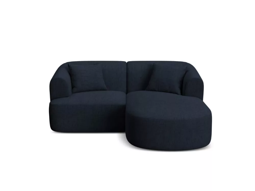 Canapé d'angle modulable 3 places en tissu structurel roi