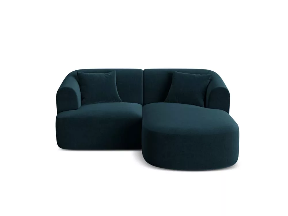 Canapé d'angle modulable 3 places en velours profond