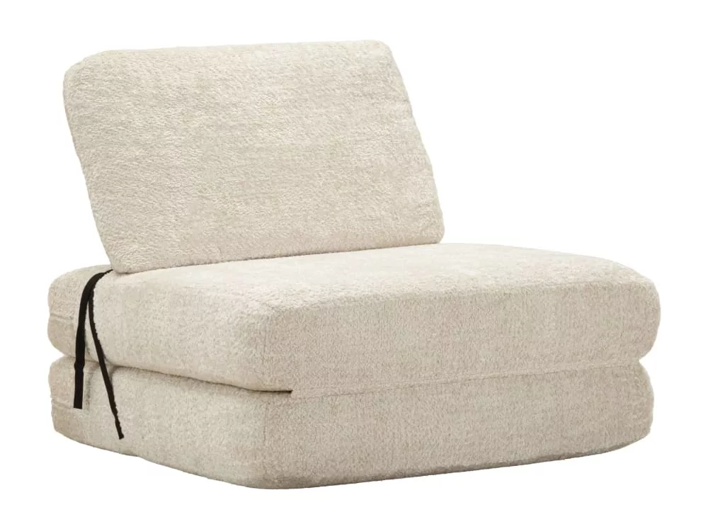 Canapé en tissu bouclé compressé