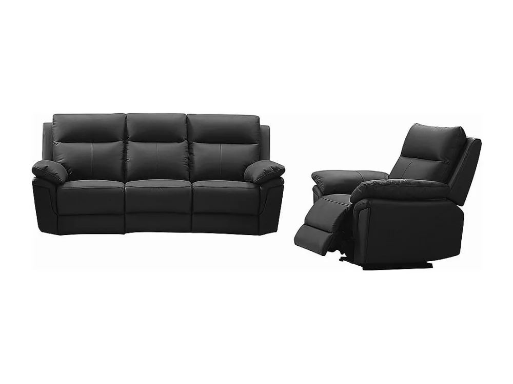 Ensemble canapé fauteuil cuir
