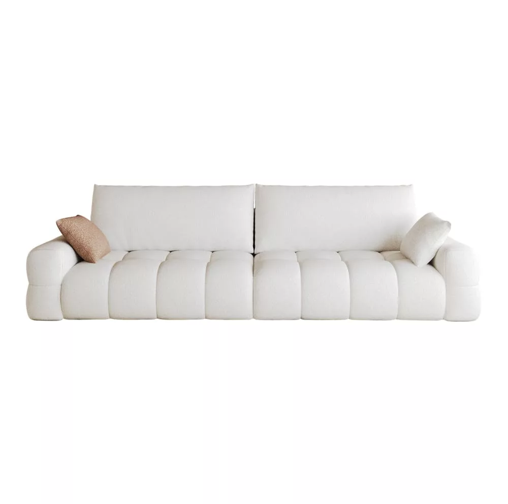 Canapé modulaire compressé en tissu avec méridienne 260 cm