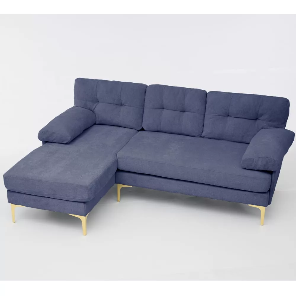 Canapé en chenille avec angle réversible