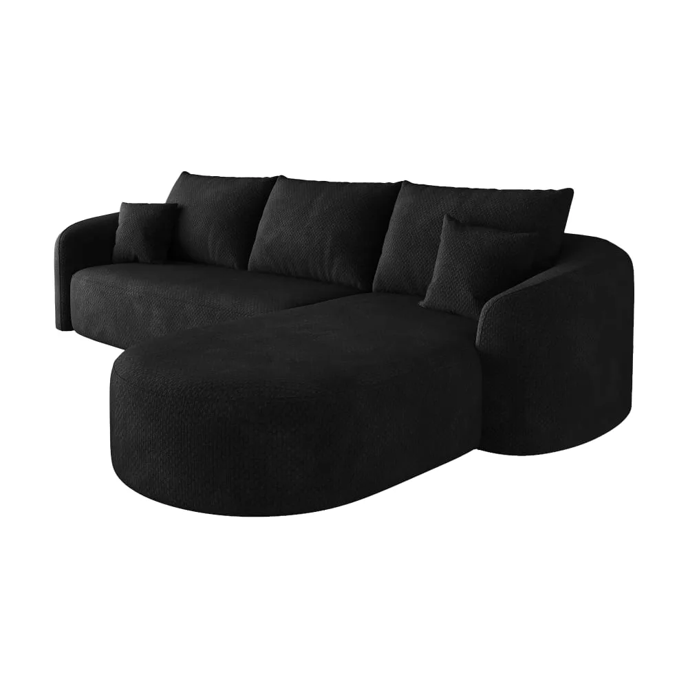 Canapé d'angle compressé modulaire en chenille sans montage