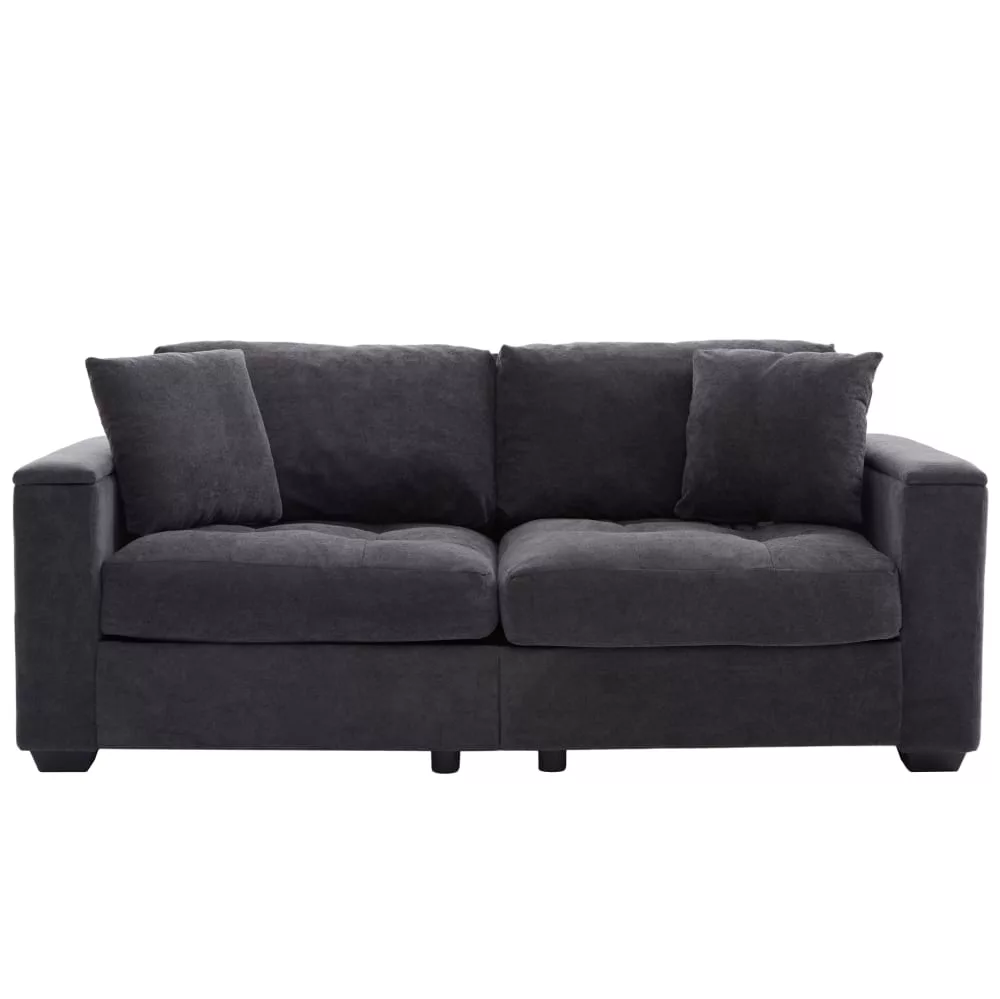 Canapé 2 places en chenille avec rangement 180 cm