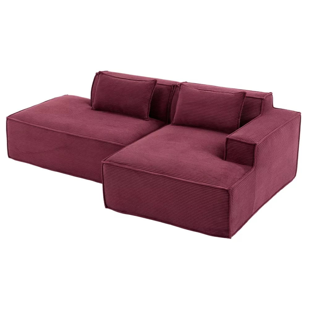 Canapé avec 2 coussins et assise élastique
