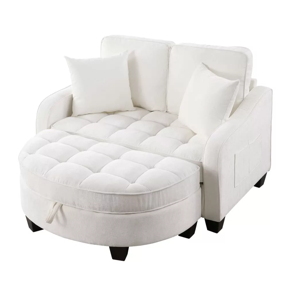 Canapé convertible relax 2 en 1 avec rangement