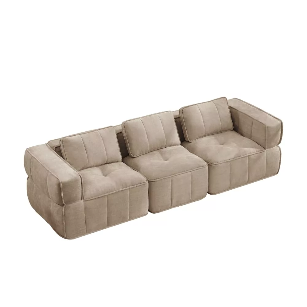 Canapé modulaire 3 places en mousse hd 32d