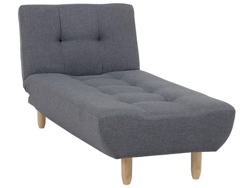 Chaise longue tissu
