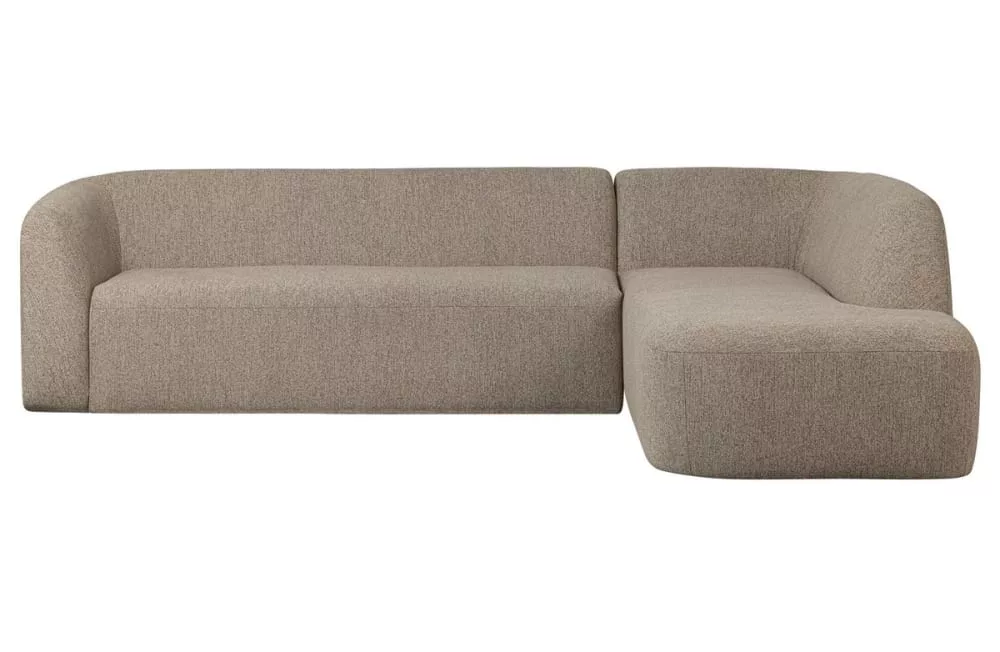 Canapé d'angle en tissu sloping