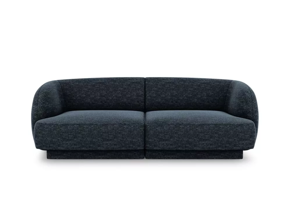 Canapé 2 places en tissu chenille roi