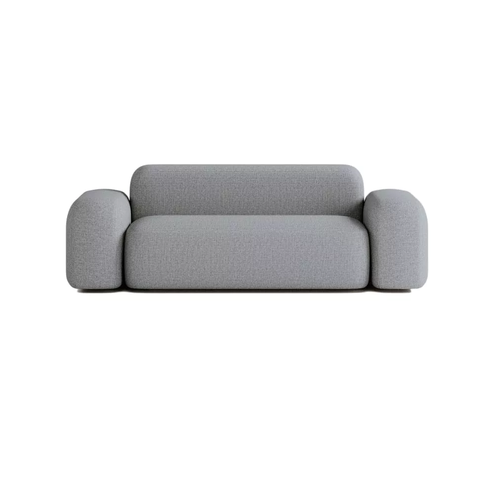 Canapé Contemporain 2 Places en Tissu
