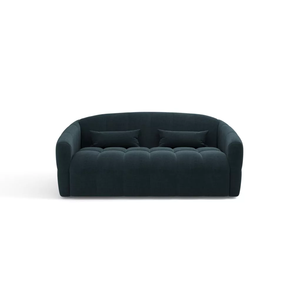 Canapé convertible express 140cm 3places velours paon