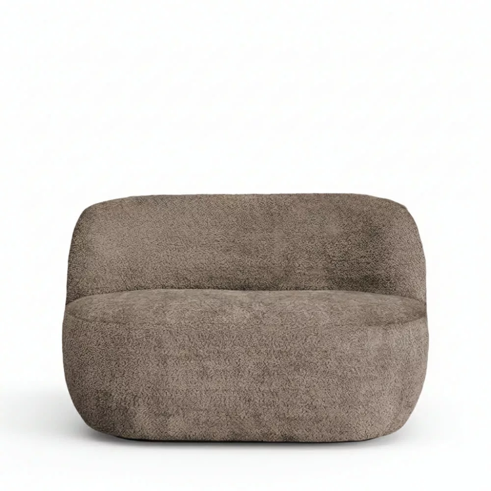 Banquette 2 places en tissu bouclette – Mo