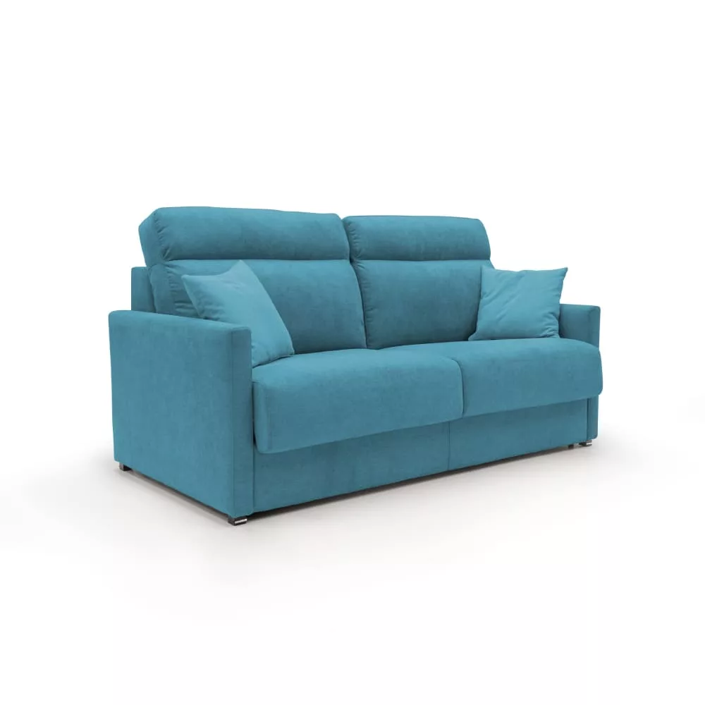 Canapé lit convertible en tissu imperméable 176 cm ciel