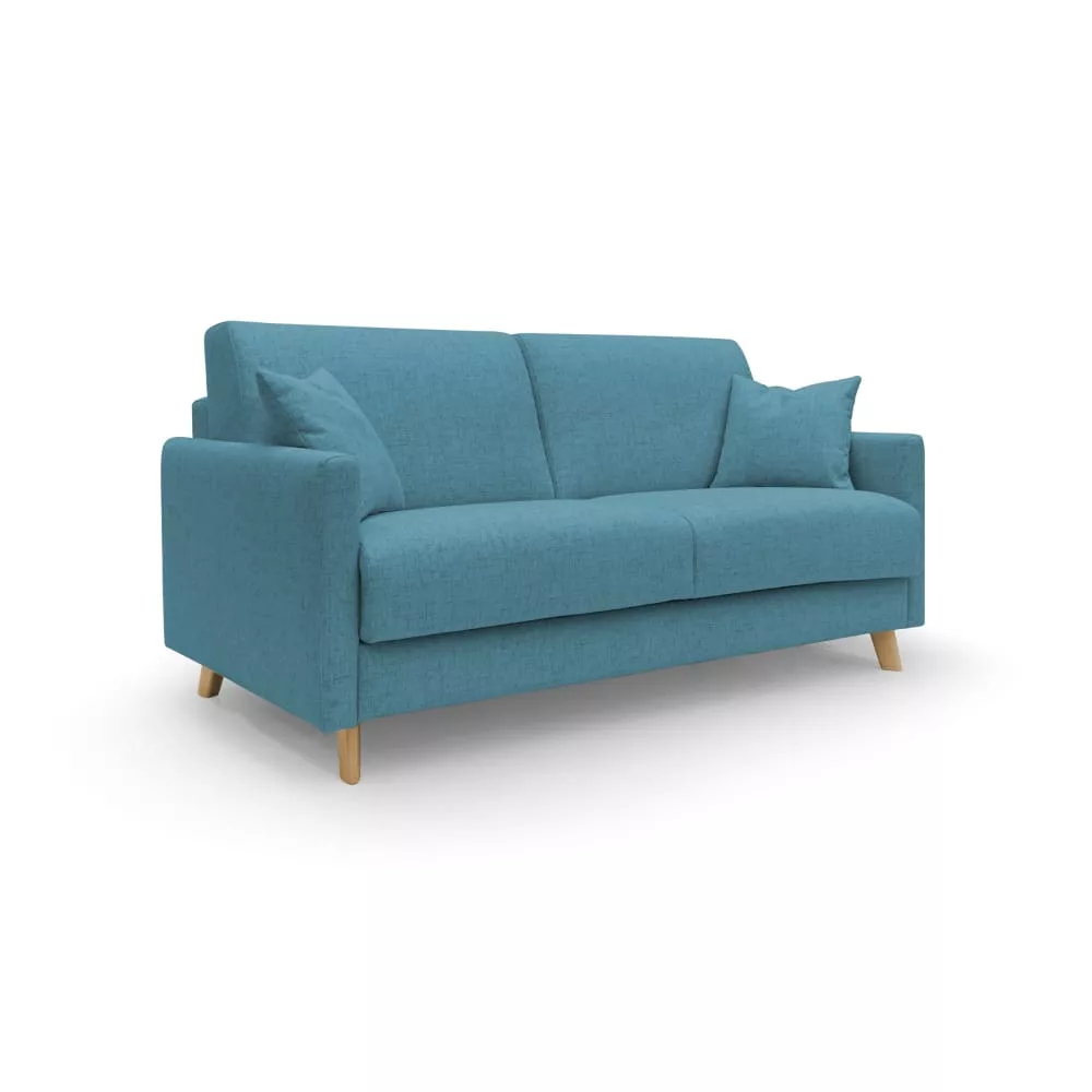 Canapé lit convertible en tissu imperméable 160 cm ciel