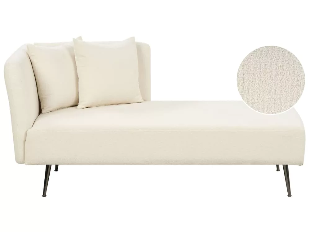 Chaise longue côté bouclé