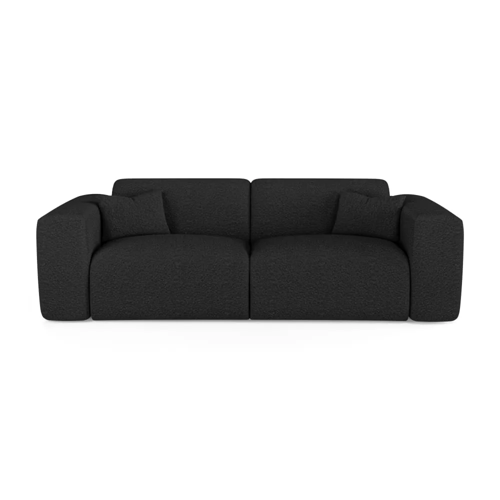 Canapé convertible express 160cm 4places en tissu bouclette