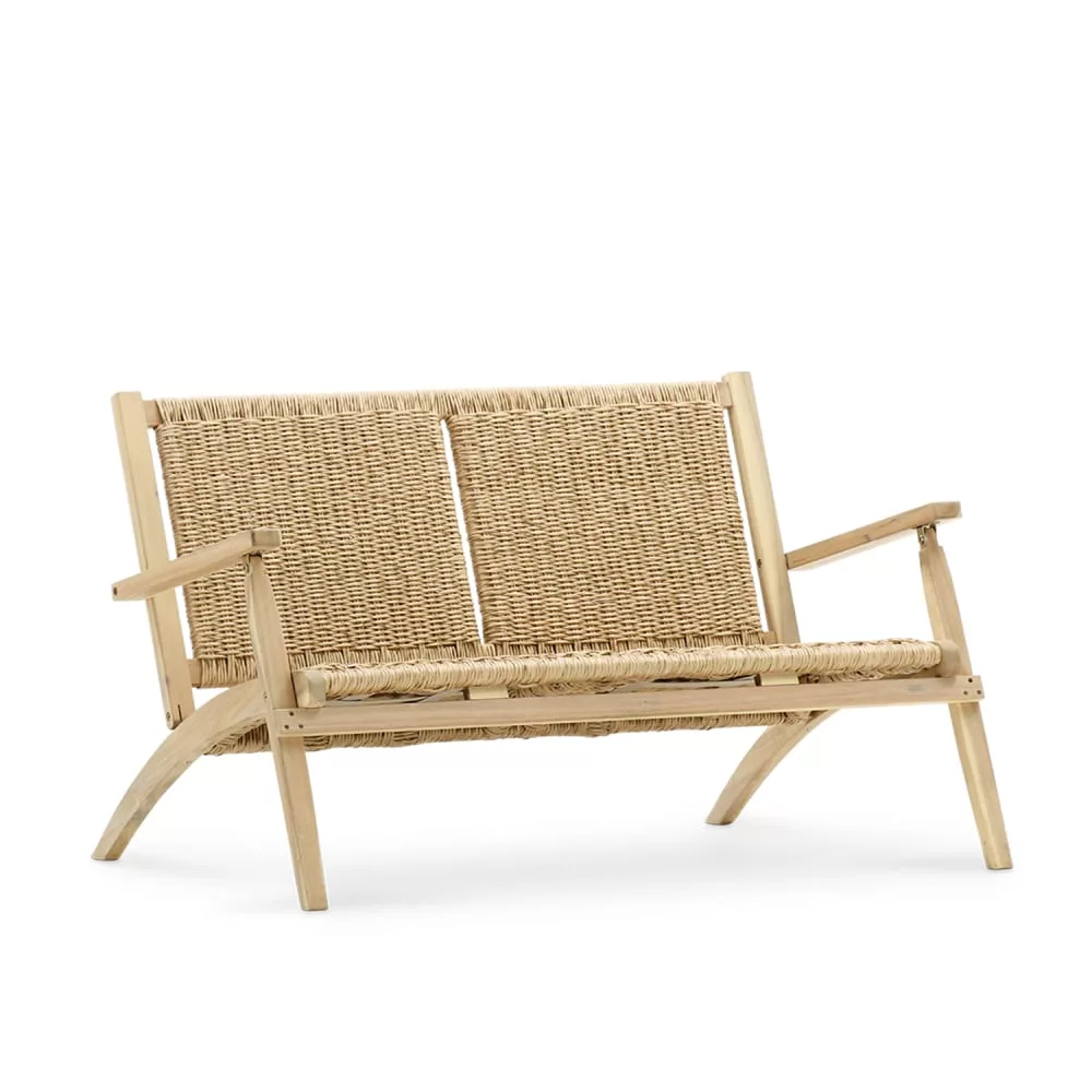 Canapé pliant en bois 2 places