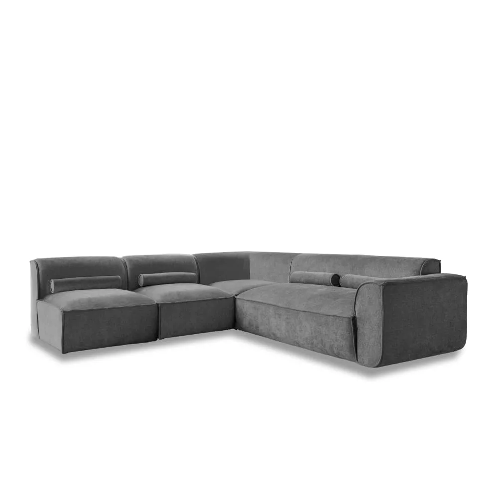 Système modulaire: canapé d'angle fixe, 7pl