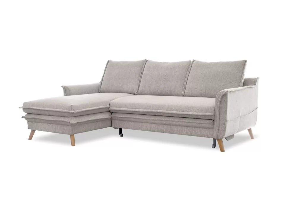 Canapé d'angle 4pl limited convertible, angle sel et poivre