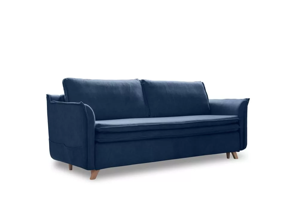 Canapé convertible slim velours anti-tâche