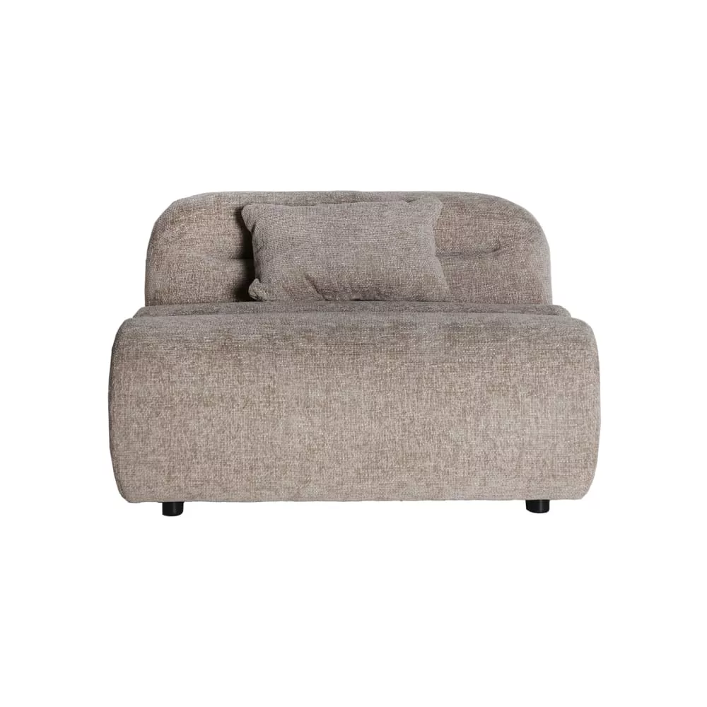 Module canapé central en polyester