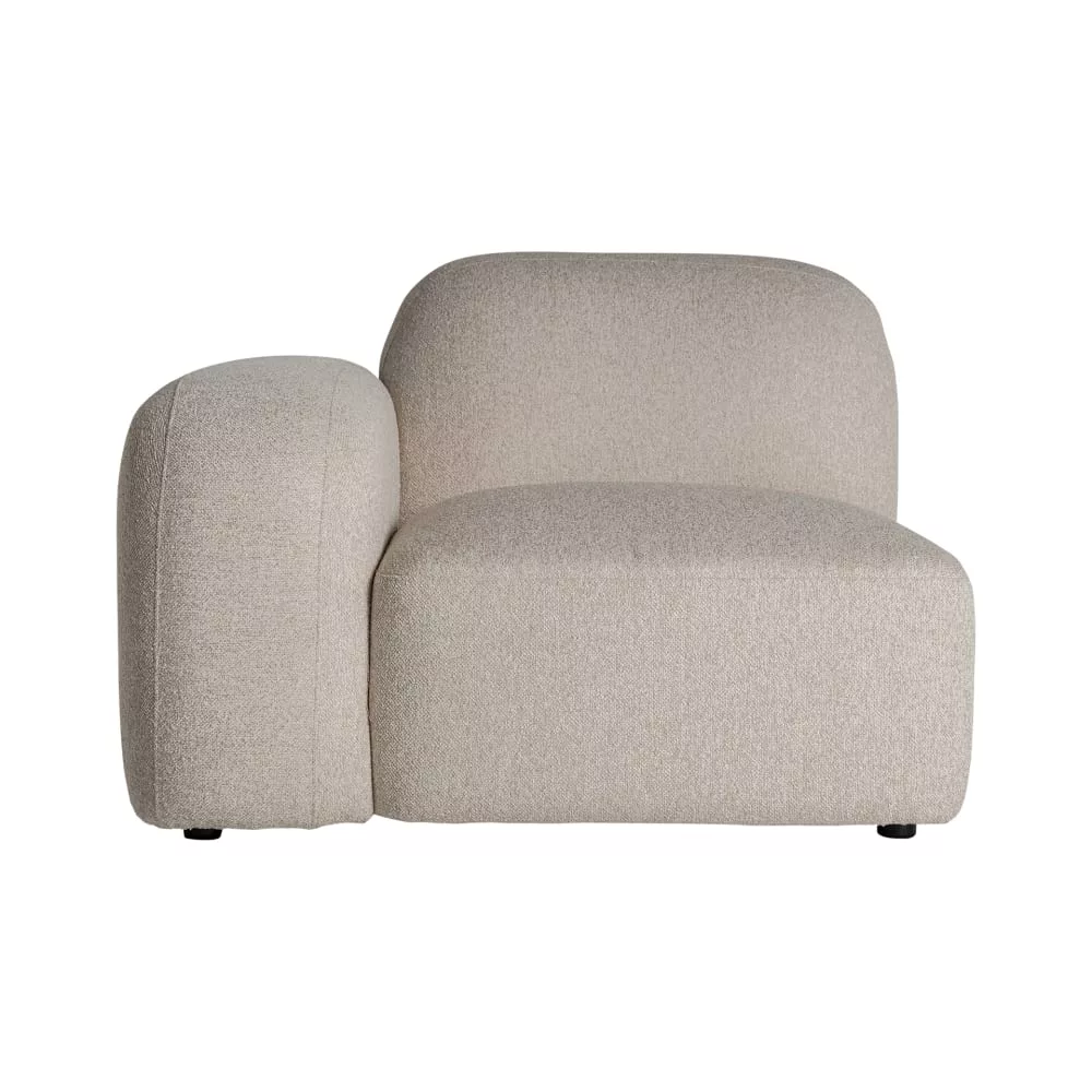 Module canapé d'angle en polyester