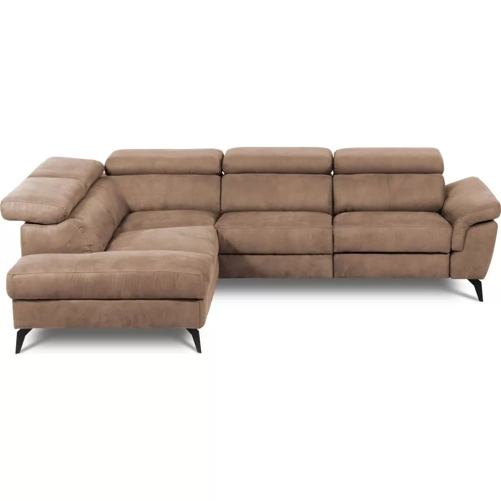 Canapé d'angle relax électrique tissu 5 places