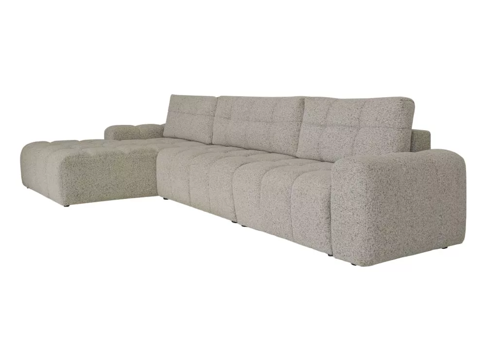 Canapé d'angle modulaire 5pl convertible, avec accoudoir