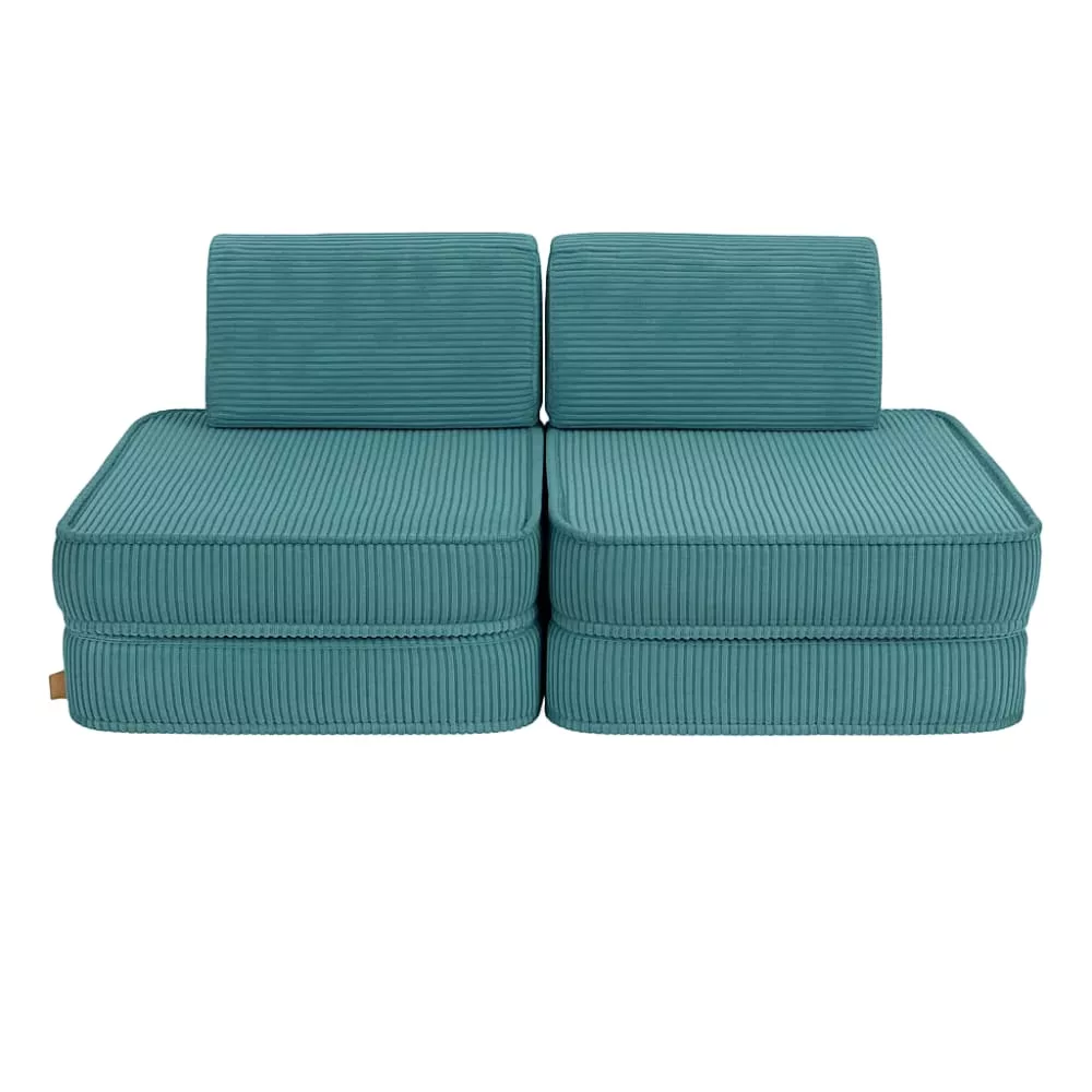 Canapé enfant modulable 120 cm velours 4 pcs
