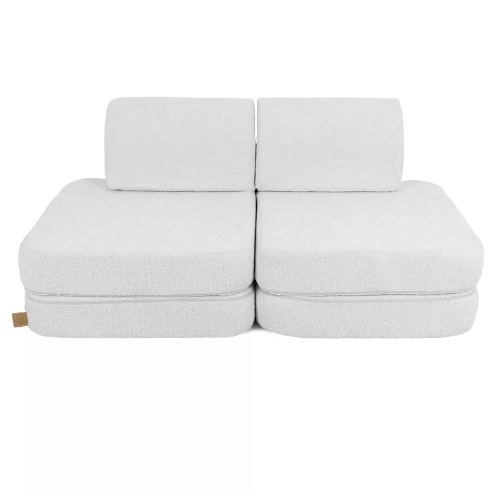 Canapé modulable enfant en bouclette 4 pcs