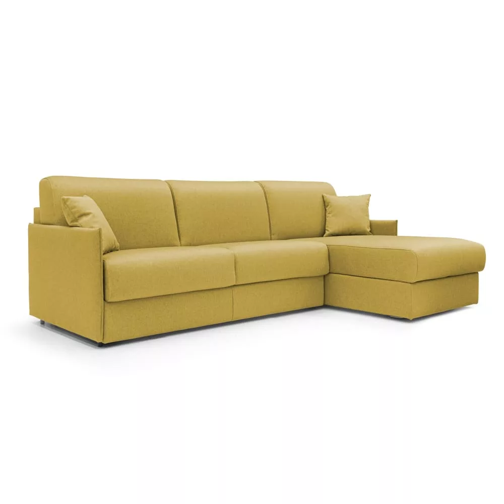 Canapé d'angle convertible tissu imperméable 252 cm