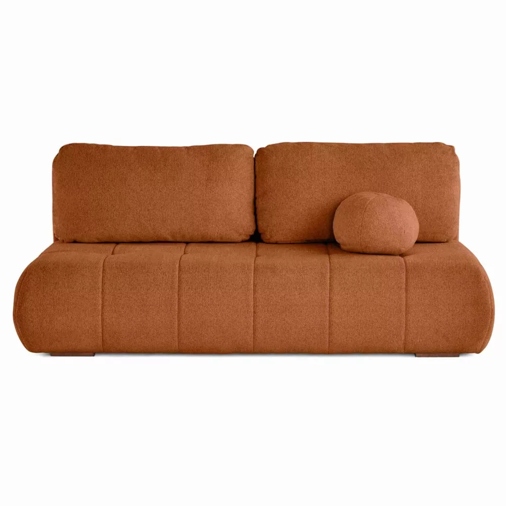 Canapé convertible 3 places en tissu texturé