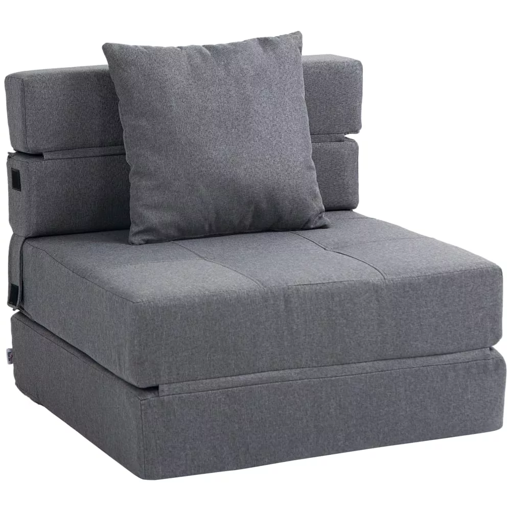 Canapé-lit convertible fauteuil 1 place tissu
