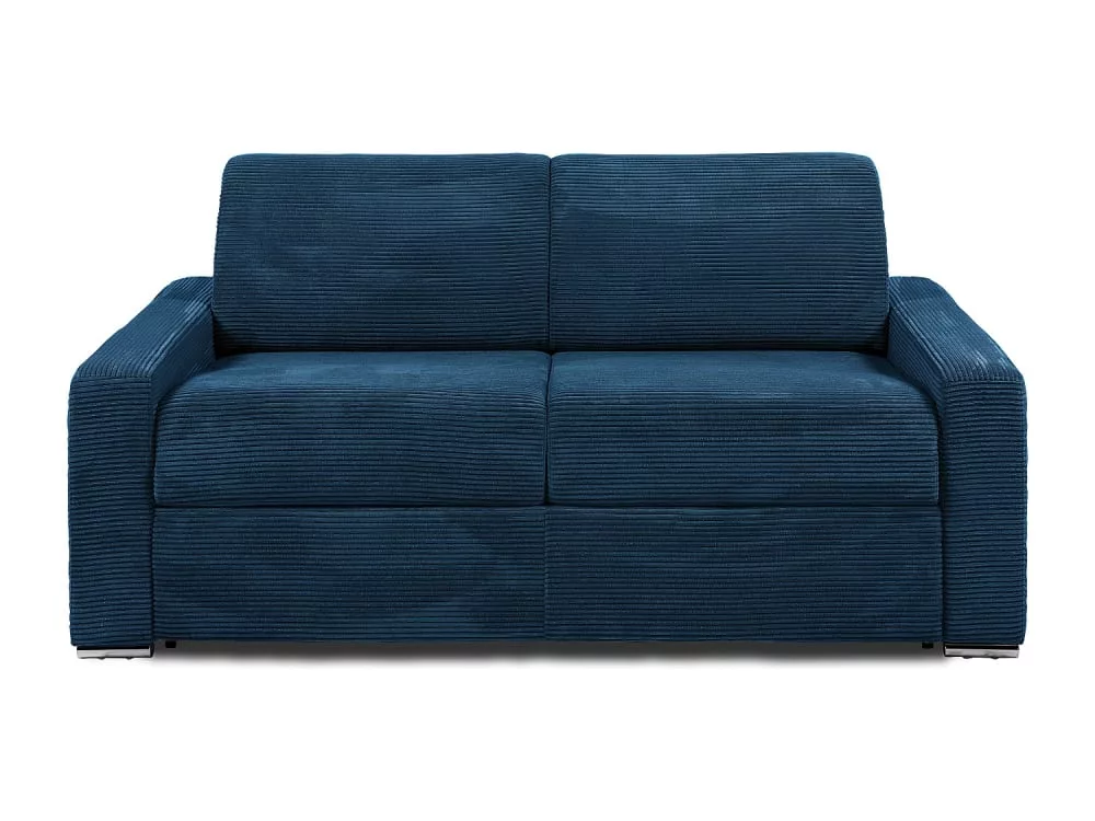 Canapé 3 places convertible express en velours côtelé – Couchage lattes larges 140 cm